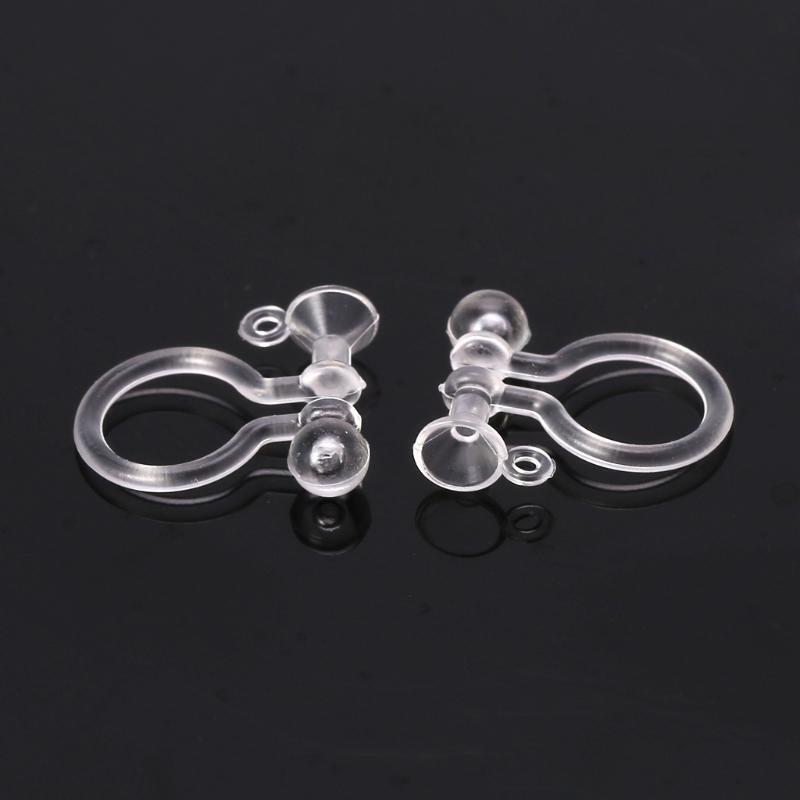 50Pieces Earring Converter 5x10mm for Non-Pierced Ears Earring Making Supply