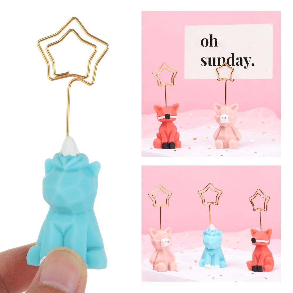 Animal shape Desk Decorative Paper Clip Photo Stand Memo Clips Note holder