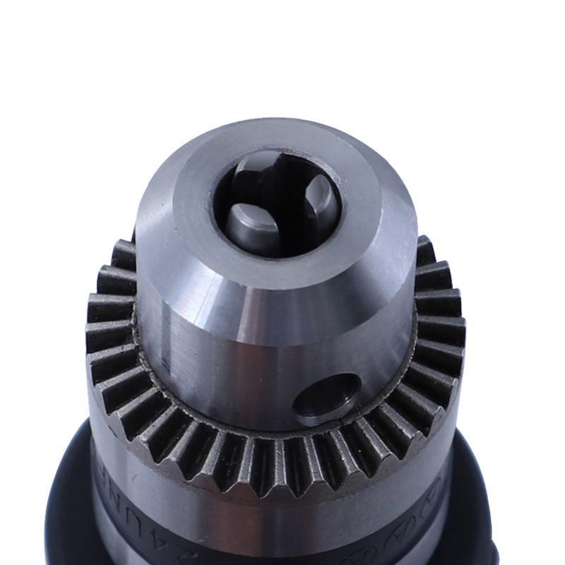 Right Angle Three Jaw Chuck Corner Impact Drill Adapter 90° Bend Extension Chuck