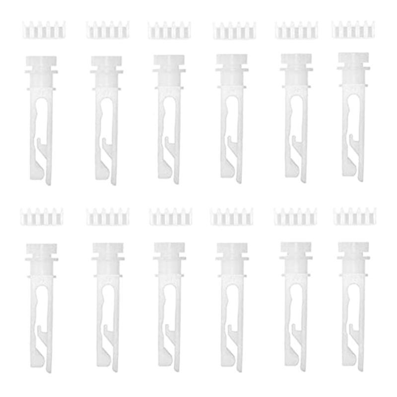 Vertical Blind Stem Replacement White Stems with Gears Set Replace Pulley