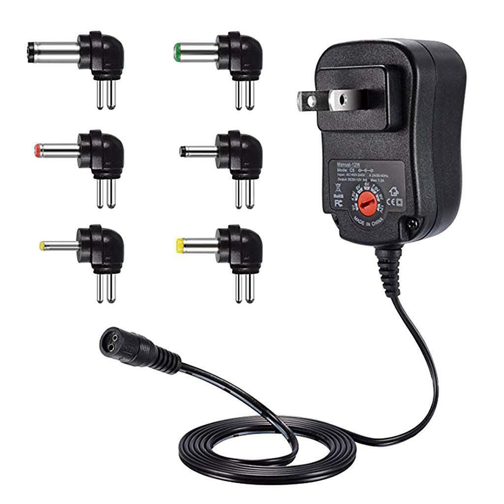 Adjustable Universal 30W 3V 4.5V 5V 6V 7.5V 9V 12V  Charger Adapter