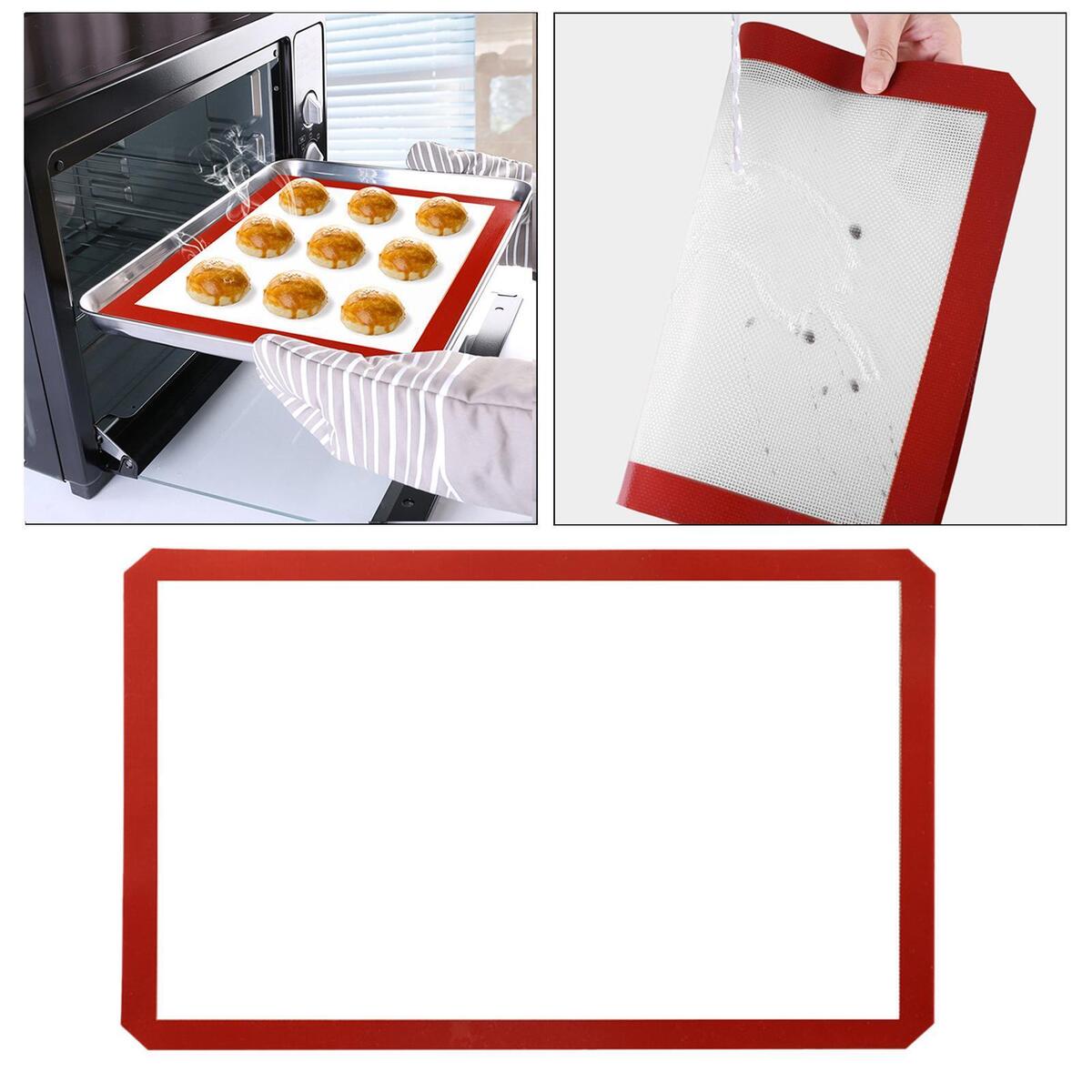 Silicone Baking Mat Liners Non Stick for Bake Pans & Rolling Cookie Bakeware