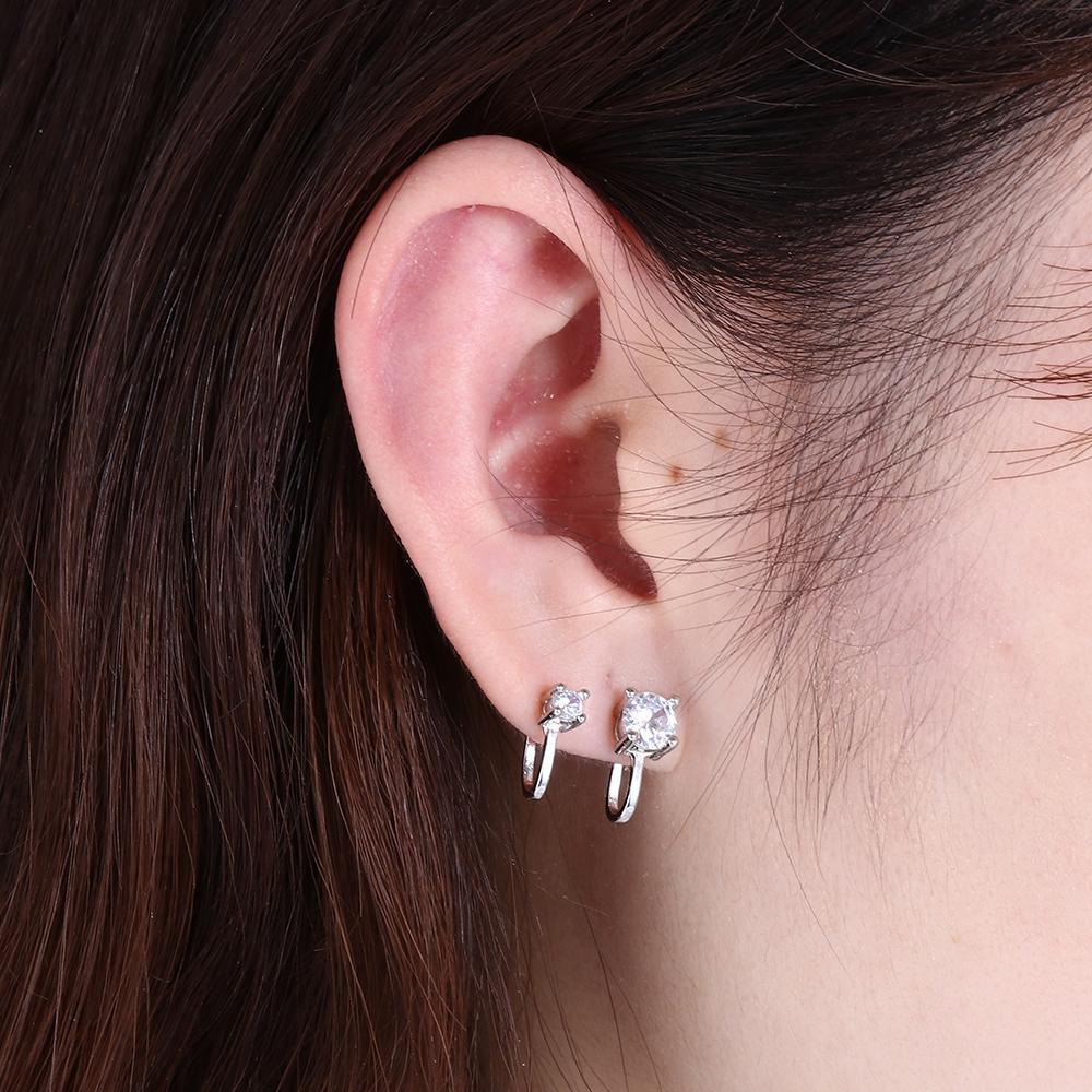 Gift Jewelry Zircon Ear Cuff No Pierced Non Piercing Earrings Tragus Earrings