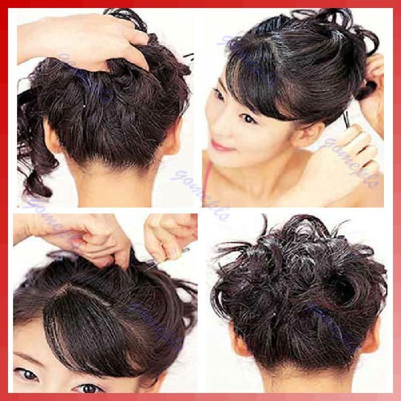 3pcs 90mm U-shaped Waved Hair Pins Clip Hair Grips Tool  Black