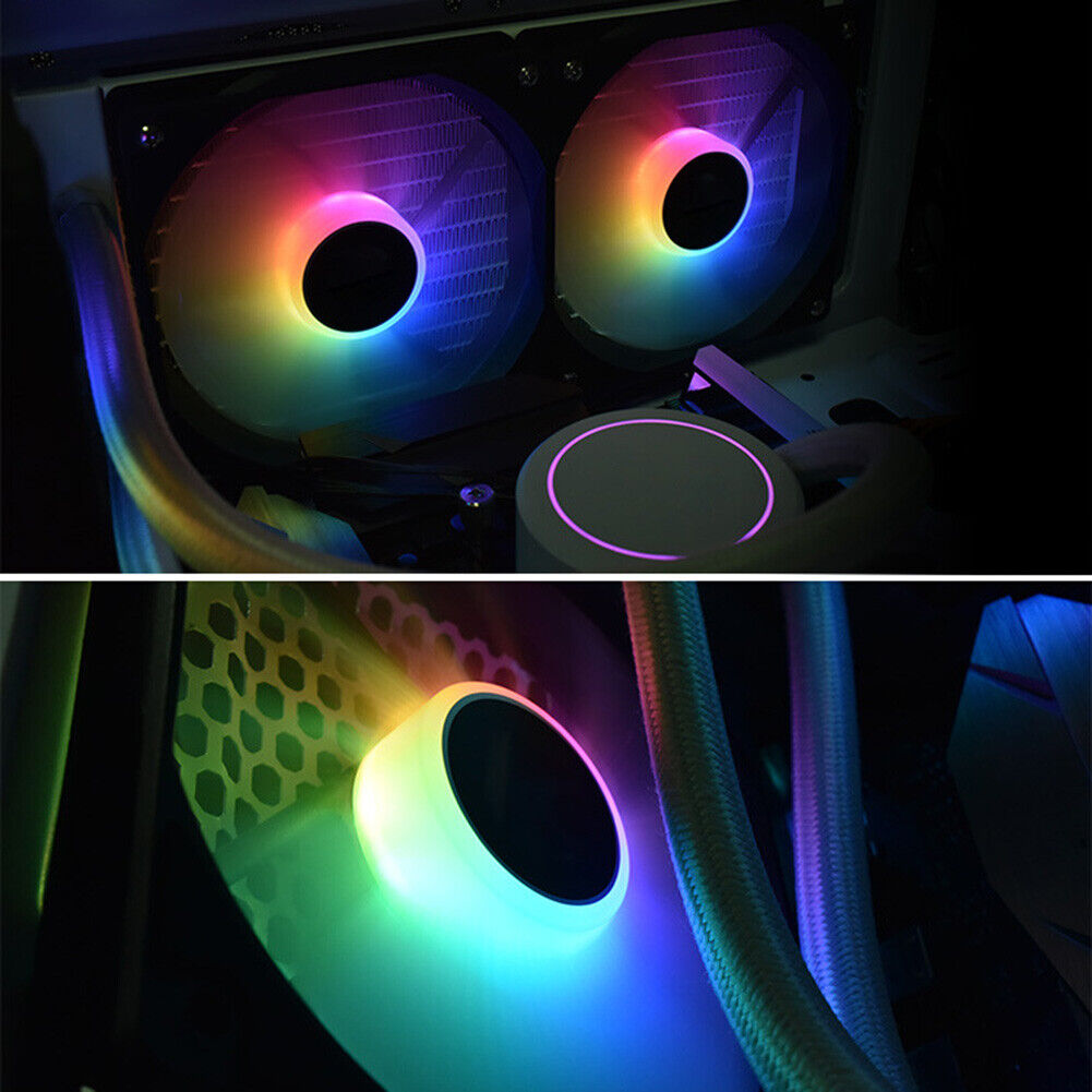 ID-COOLING XF-12025 12cm 3 Pin ARGB CPU Fan DC 12V Colorful Cooler Radiator