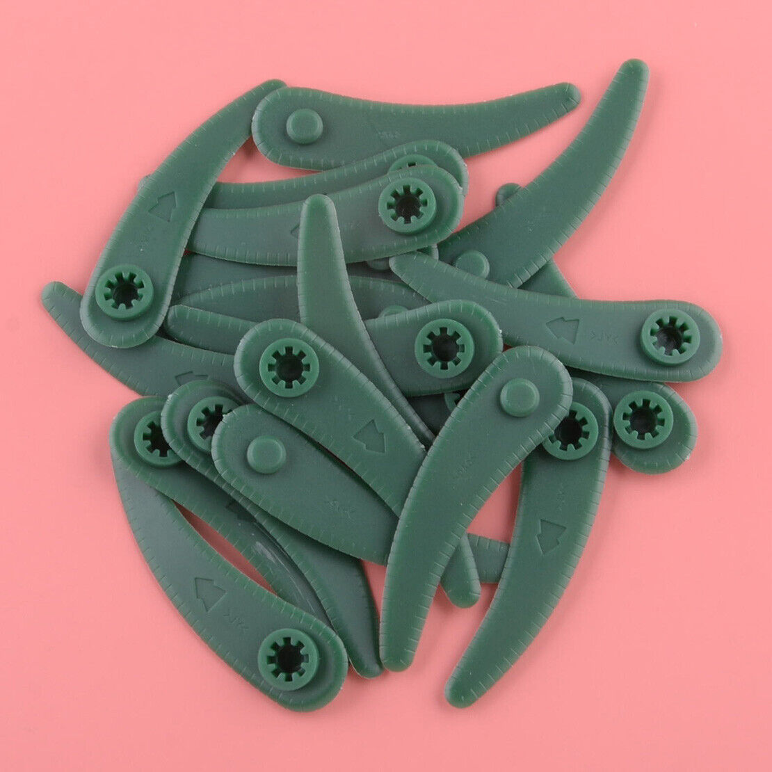 100pcs Grass Trimmer Plastic Blade Green Fit For Bosch Art 23-18 Li Lawn Mower