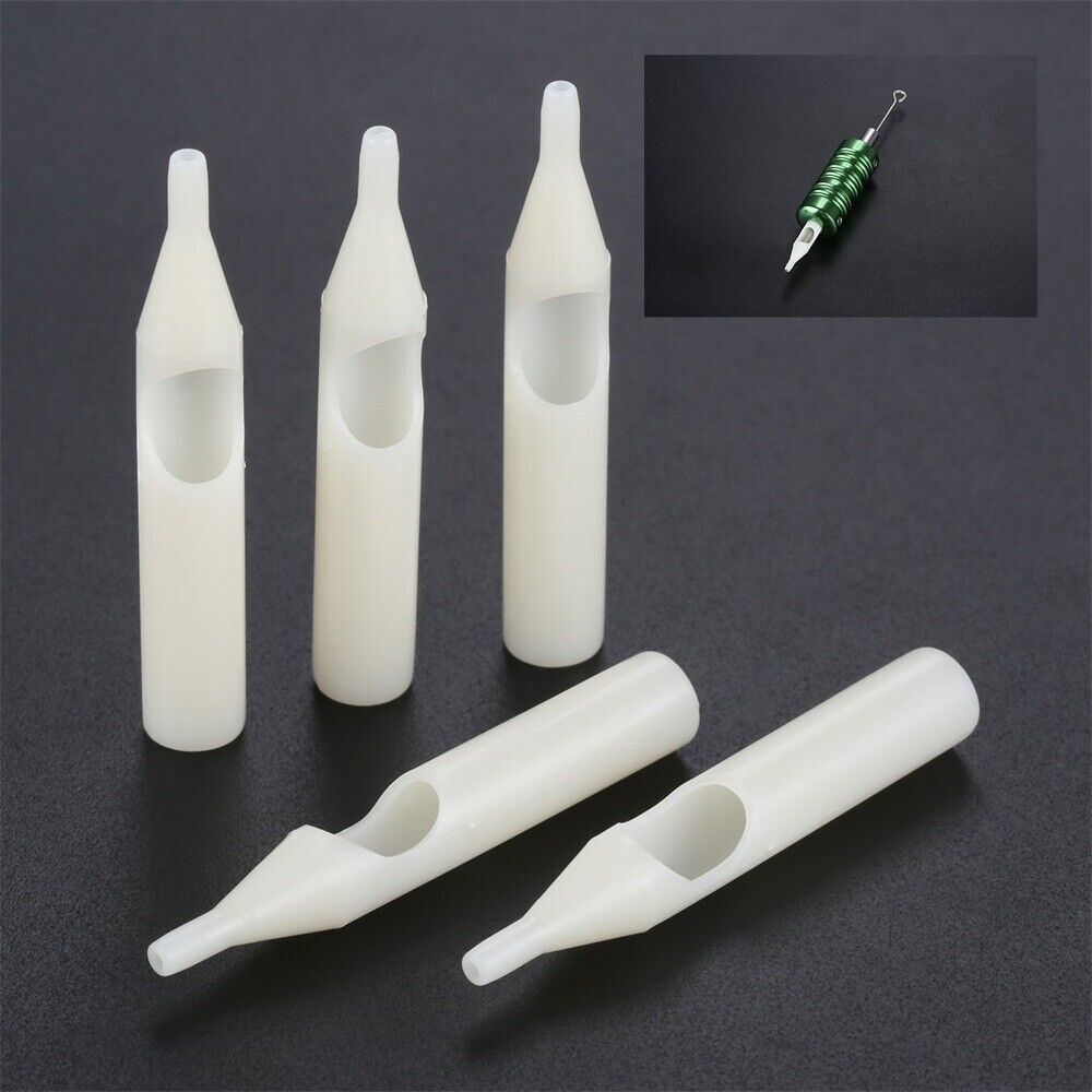 25x White Tattoo Disposable Nozzles Needles Tips 3R-5R-7R-9R-11R Tattoo Body Art