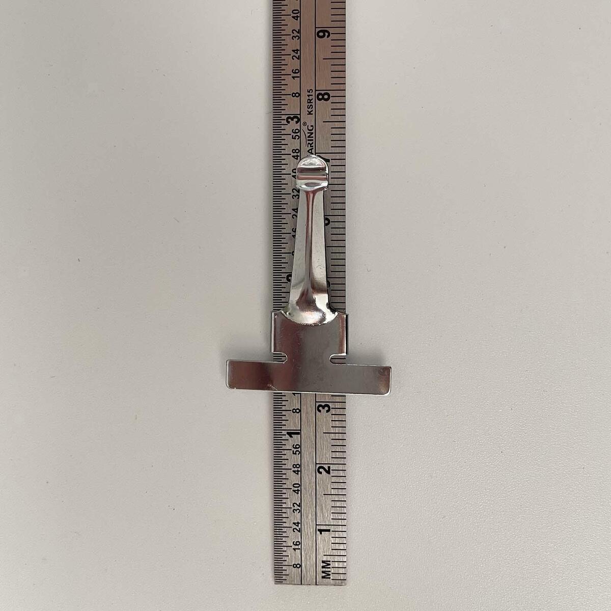 Precision Sewing Ruler Metric Guides Stainless Steel with Clip for Quilting