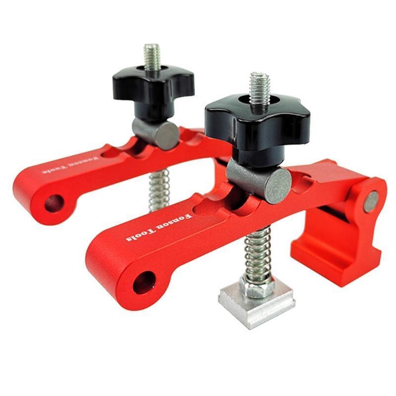 Woodworking Portable T Track Hold Down Clamp Aluminum Alloy T-Slot Track Stopper