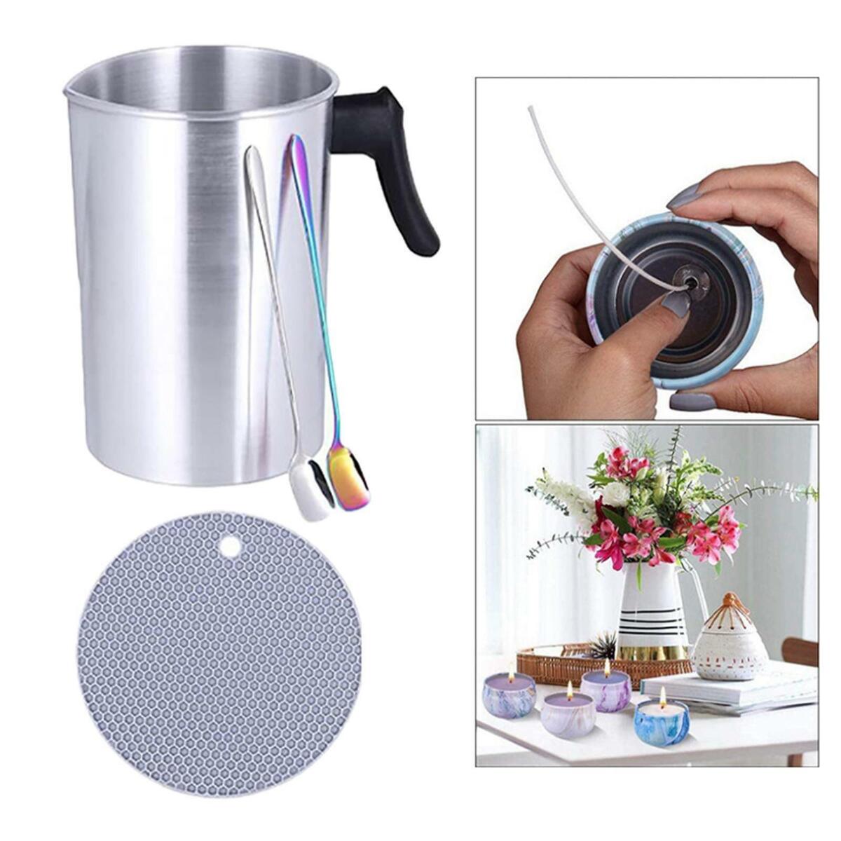 Candle Making Kit Wax melt Cup  1.2L Candle Melting Pot