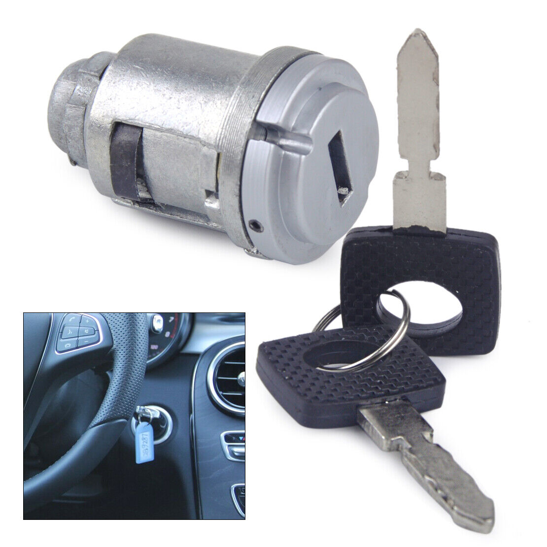 Ignition Lock Switch Cylinder Steering For Mercedes Benz W124 C124 A124 Li