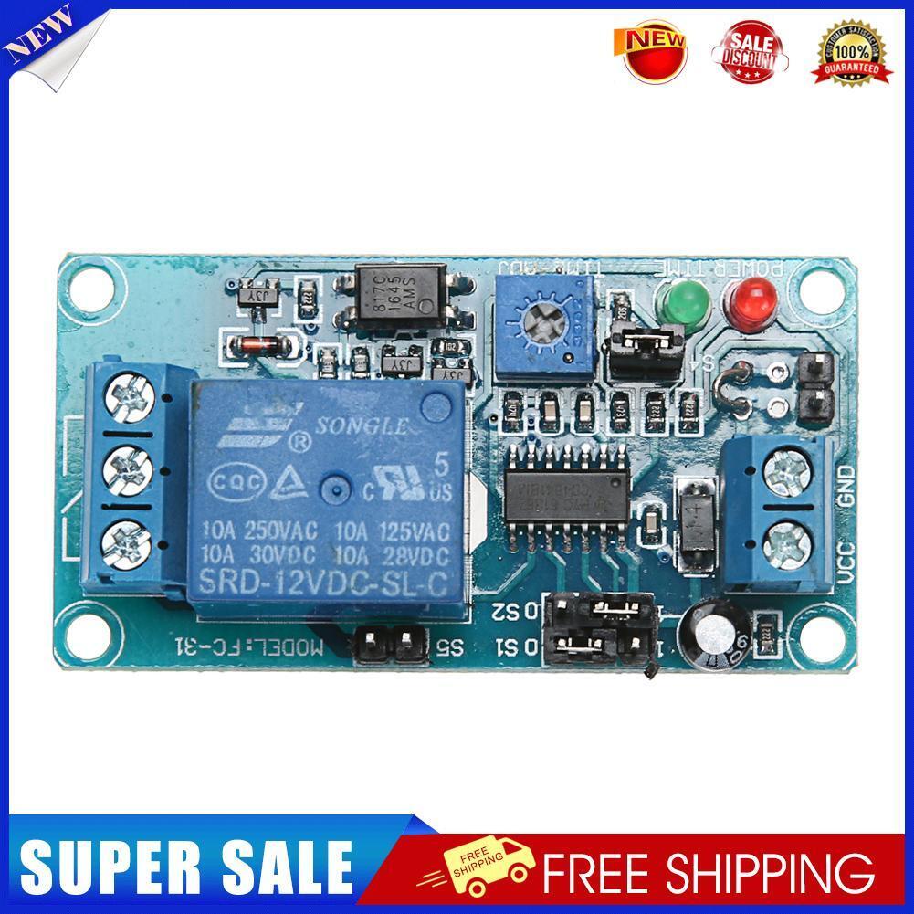 DC 12V Delay Relay Time Delay Turn on/Delay Turn off Vibration Switch Modul