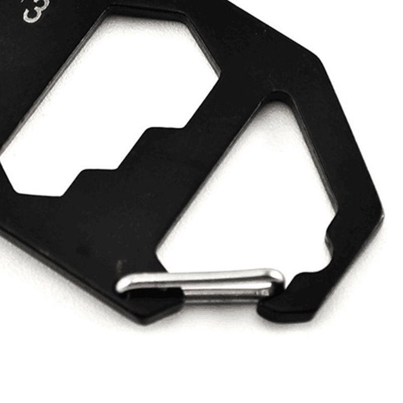 Keychain Bottle Opener Multi Tool 6 Tools in 1 Carry Pocket and Backpack Tool