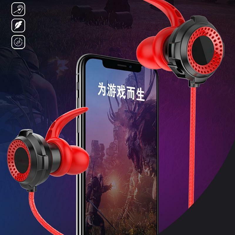 Replacement Headphone in-Ear Gaming Sets silicone Earplugs Anti-winding Wire
