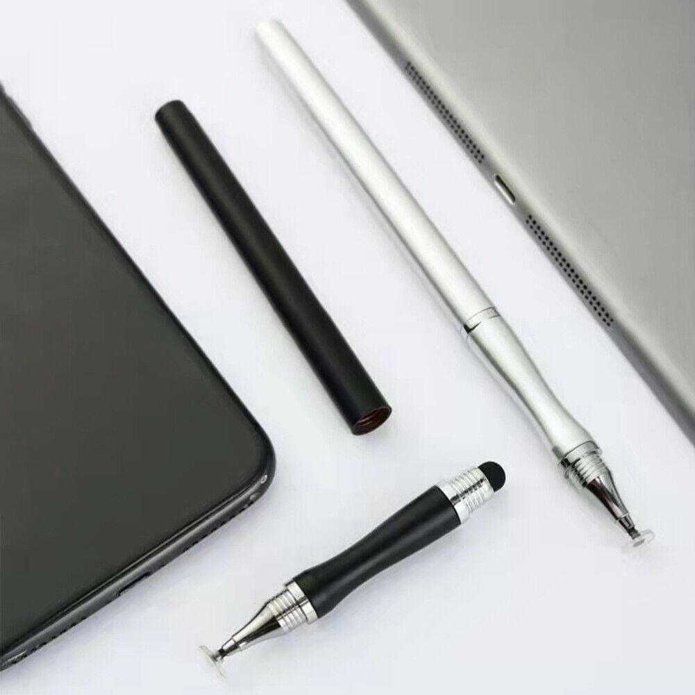 Dual-Head Mobile Phone Stylus Pencil Touch Screen Tablet Smooth Pen (Black)