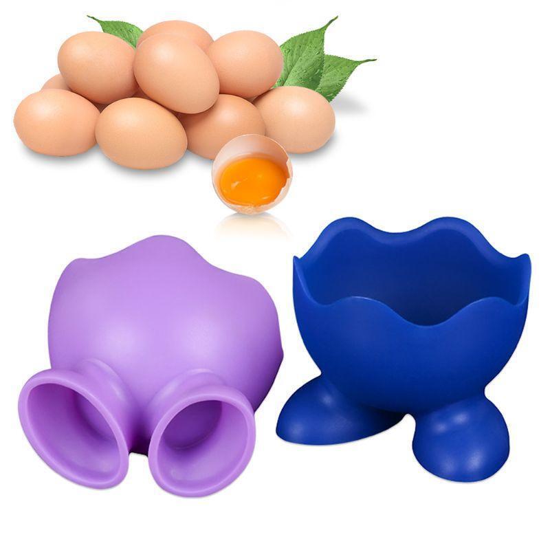 Food Grade Silicone Egg Cup Holder Boiler Heat Resistant Cook Poached Steaming