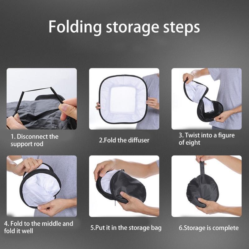 LED Light Panel Softbox Flash Diffuser Soft Box for 540/660 8.46x8.46in Opening