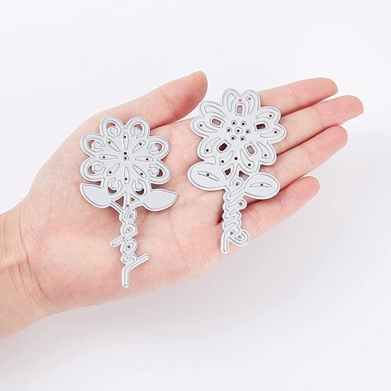 4pcs Flower Metal Cutting Dies Stencil DIY Scrapbook Album Paper Card Template