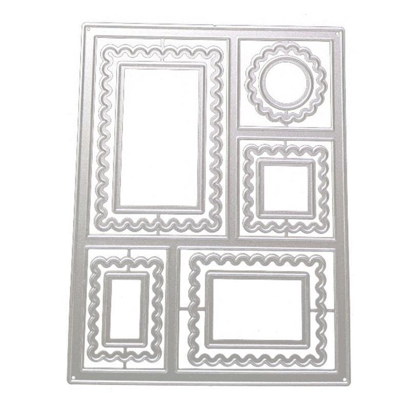 Metal Cutting Dies Carbon Steel Frame Border Stencil for Card Making Album Decor