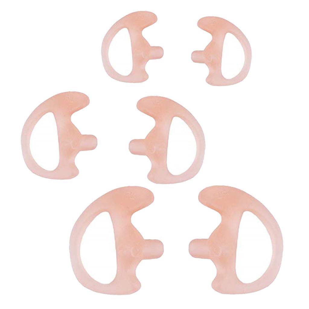 3 Pairs Silicone Ear Bud for  Acoustic Tube Earpiece -