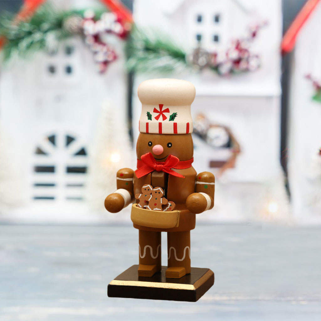 Traditional Wooden  Man 6" Christmas Displaying  Desktop