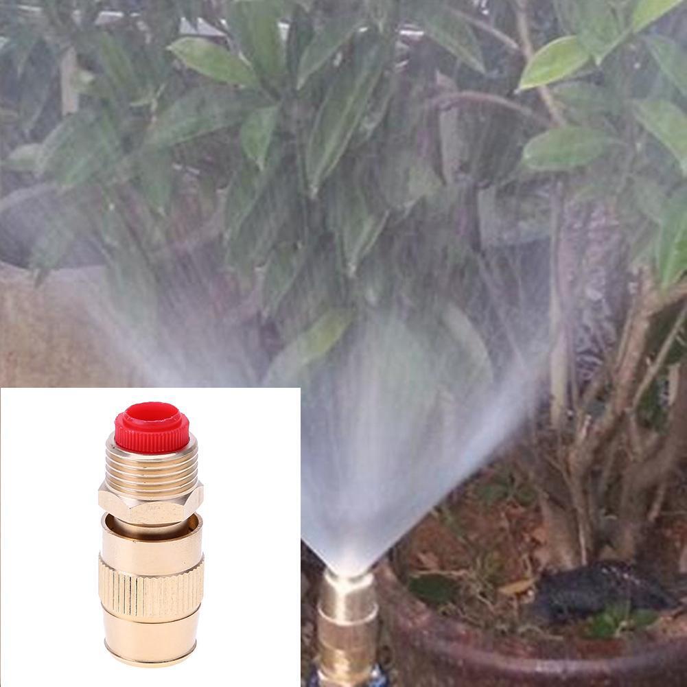 1/2Inch Adjustable Water Flow Brass Spray Misting Nozzle Sprinkler(Small)