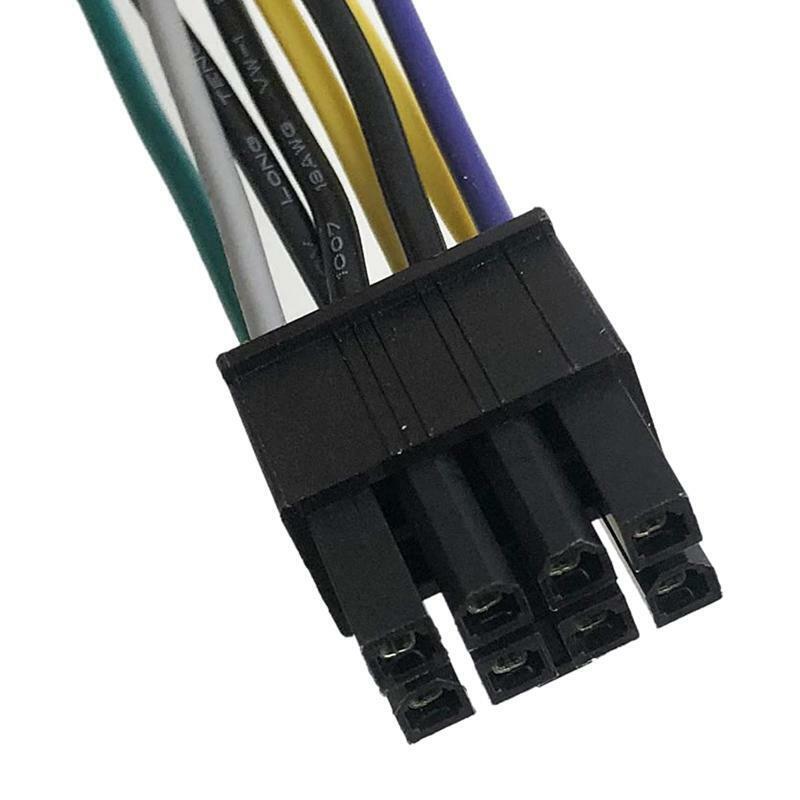 ATX PSU Power Supply Adapter Cable for Motherboards, 10.6" 24-Pin to 8-Pin 18AWG
