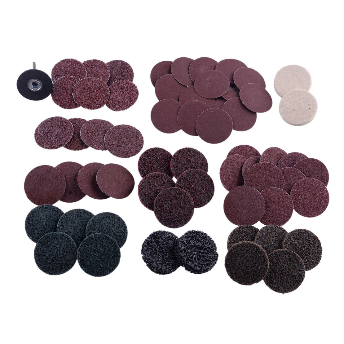60Pcs 2inch 50mm Type R Roll Lock Quick Change Discs Die Grinder Sanding Pads