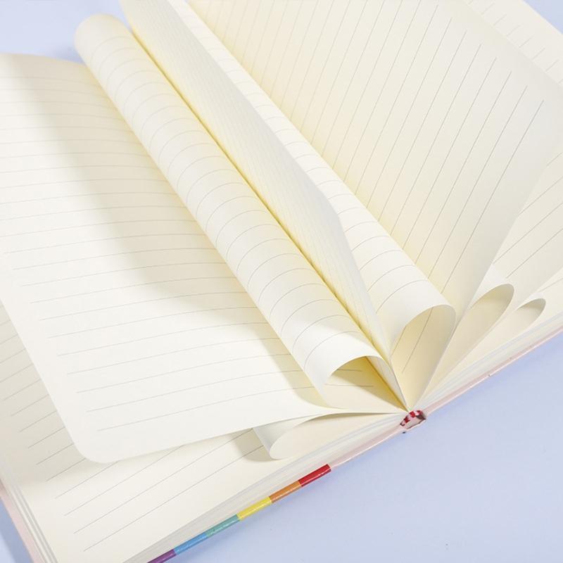 A5 Rainbow  Notepad Hardcover Sketchbook Office Notebook 192 Pages for Office