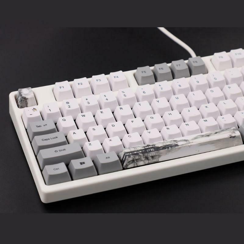 113 Keys Ink Keycap OEM PBT Keycaps Set Mechanical Keyboard Keycaps PBT Dye Sub