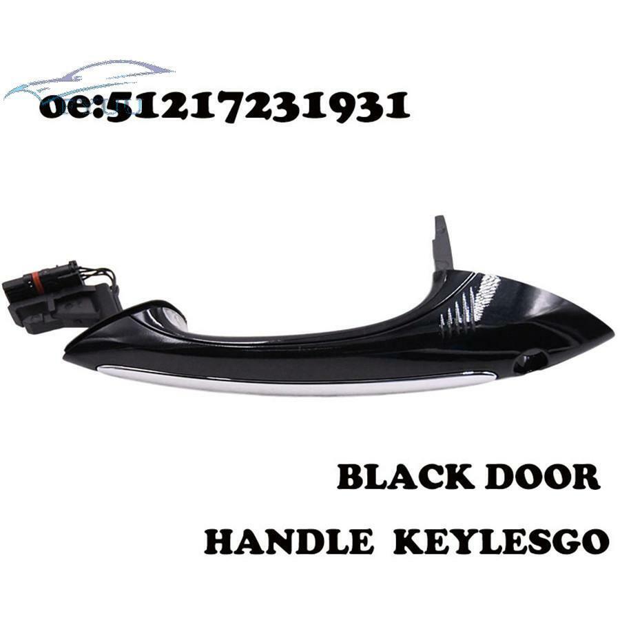 1x Black Car Exterior Front Left Comfort Door Handle 51217231931 For BMW F10 F01