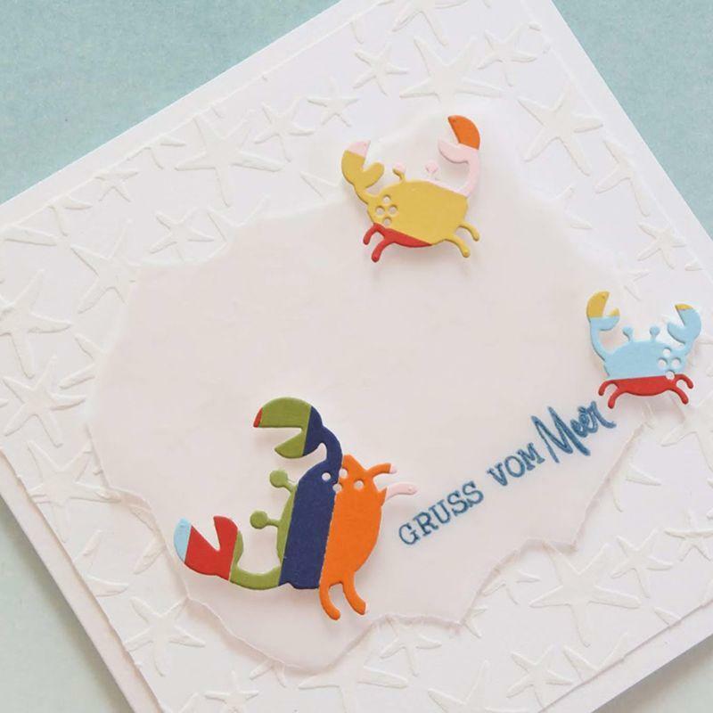 Crabs Metal Cutting Dies Stencil Scrapbooking DIY Album Stamp Paper Card Emboss