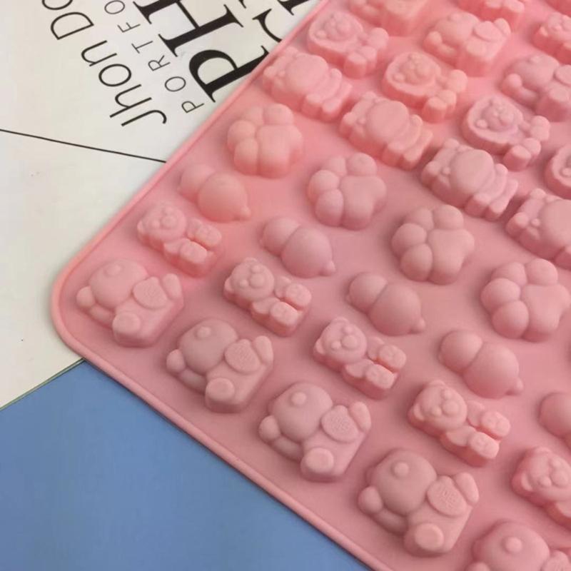 Cake Mold Baking Utensils Food-Grade Silicone Christmas Little Cute Bear Party