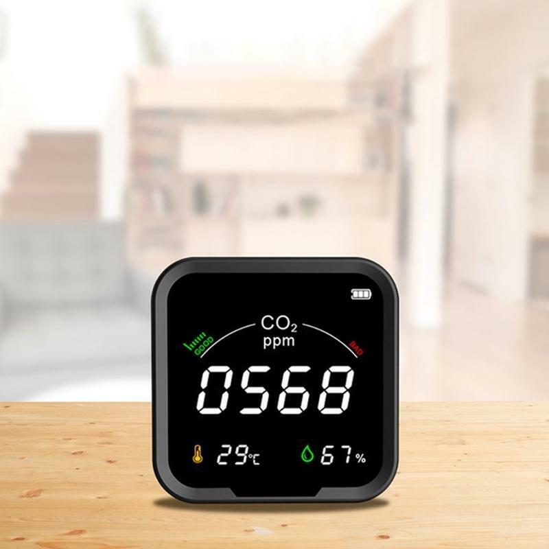 CO2 Meter Digital Temperature Humidity Sensor Tester Air Quality Monitor Indoor