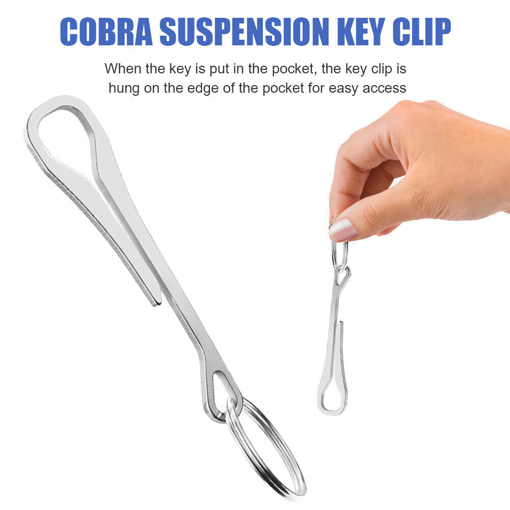 Portable Pocket Hanging Keychain Buckle for Backpack Outdoor Camping Tools