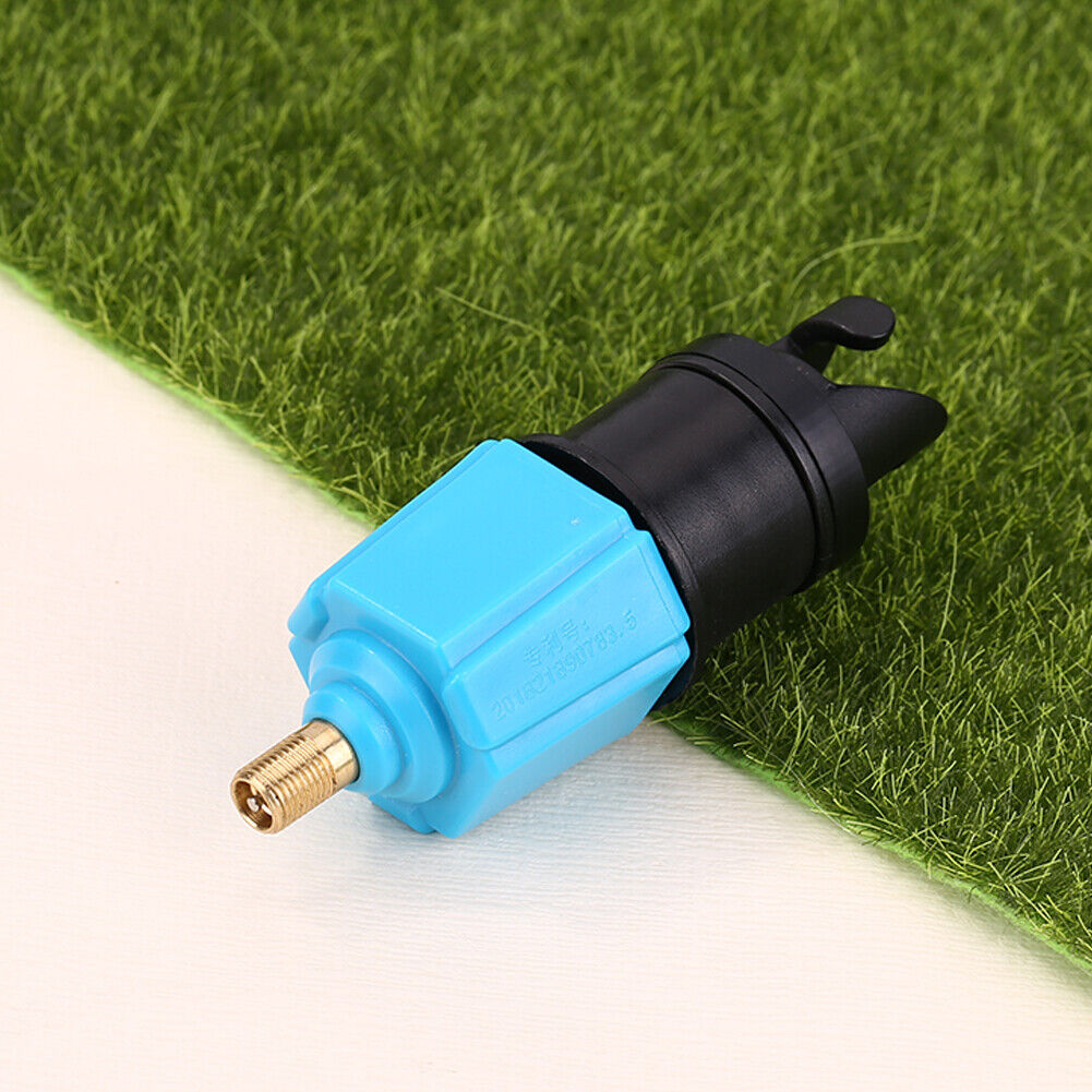 Air Valve Adapter Kayak Rowing Boat Pumps Adaptor for SUP Board (Blue)