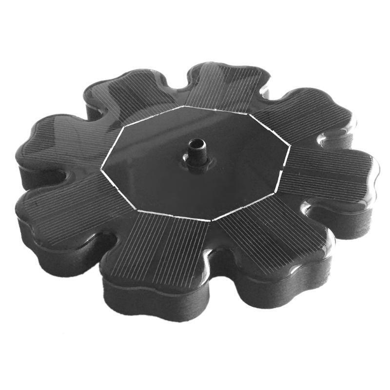 Outdoor Solar Power Water Bird Bath Fountains Pond Pump Floating Garden Aquarium