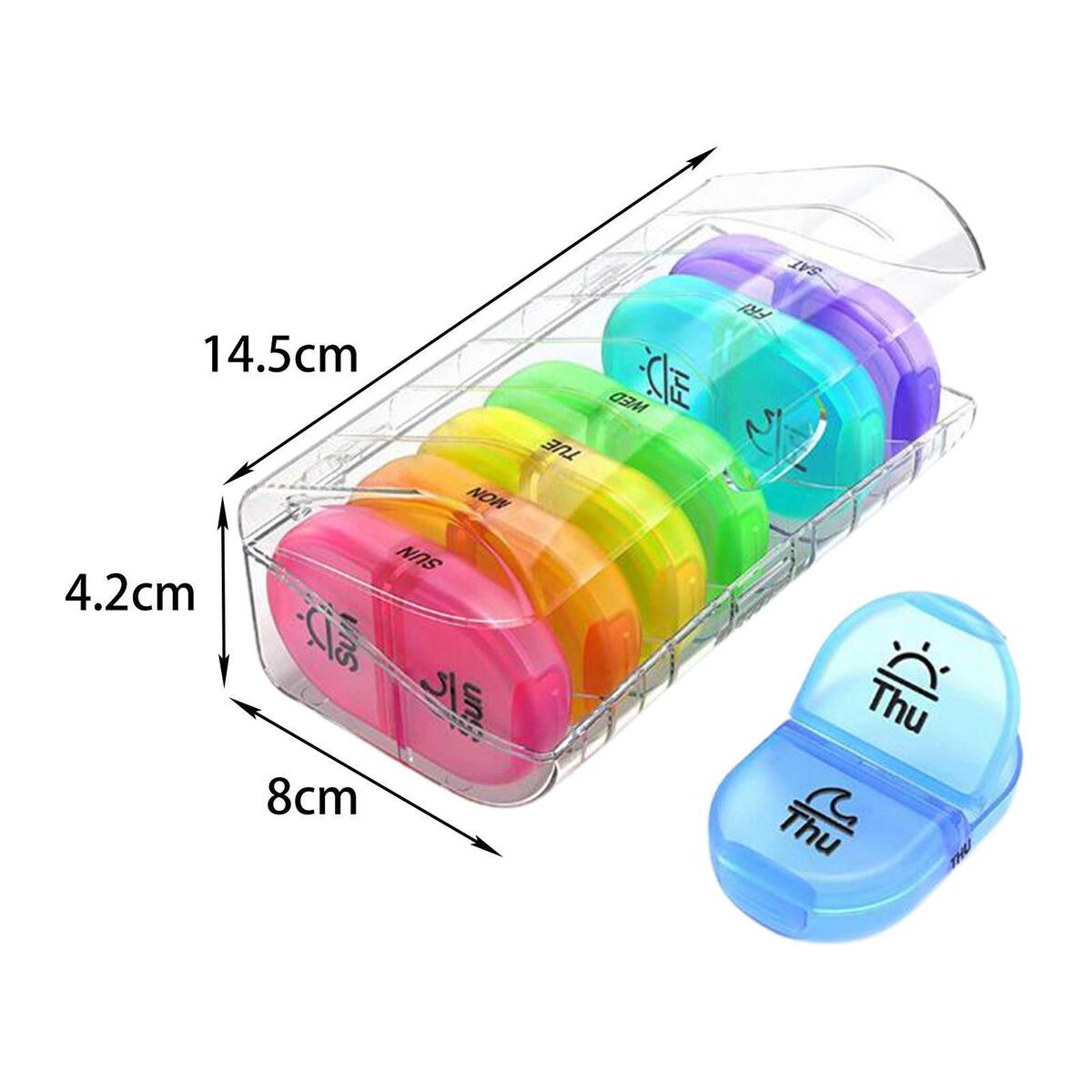 14 Compartment Tablet Organizer Storage Case Container for Office Camping
