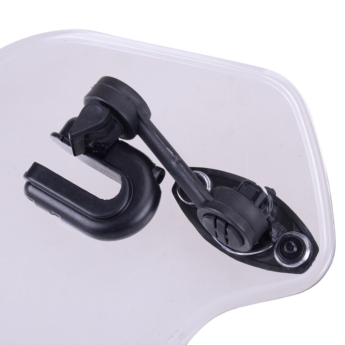 Adjustable Motorcycle Clip-On Windshield Extension Air Deflector fr Universal