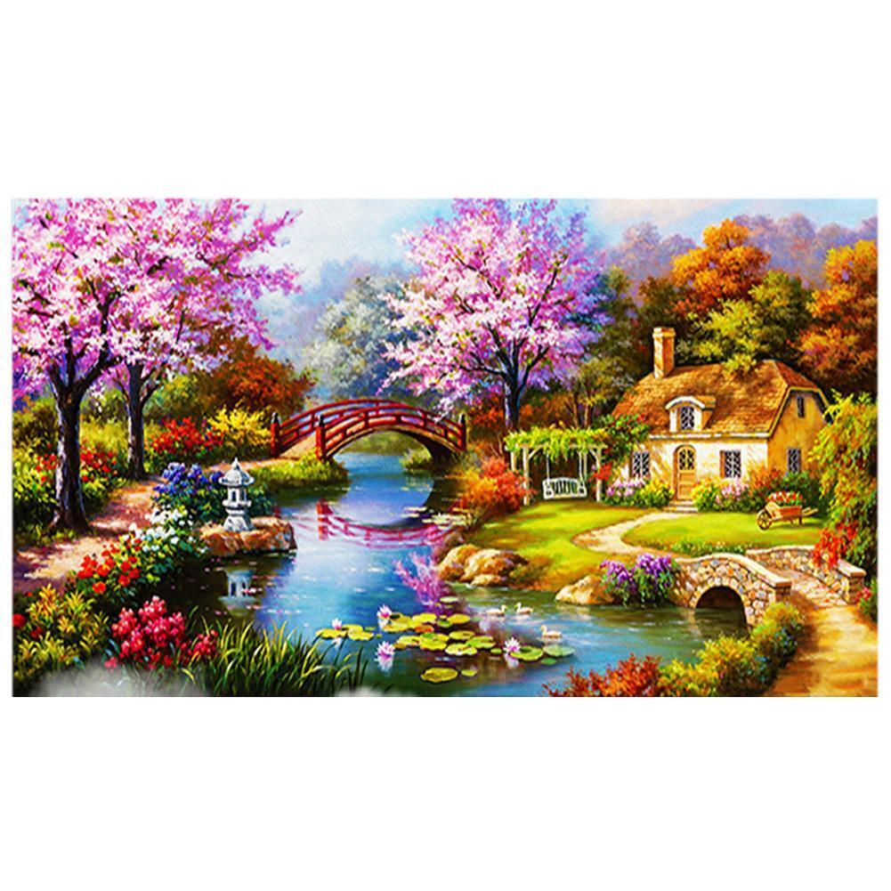 Dream Home Landscape Diamond Painting Embroidery Cross Stitch Home Decor
