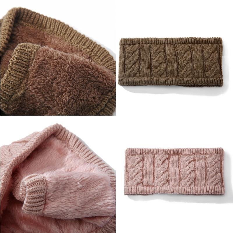 6Pcs Winter Women Knitted Headbands Chunky Elastic Headband Head Wrap Ear Warmer