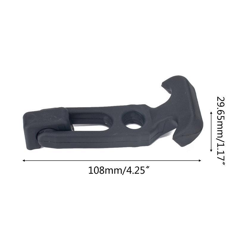 Rubber Flexible Draw Latches with Brackets T-handle Hasp Draw Latch 2 PCS