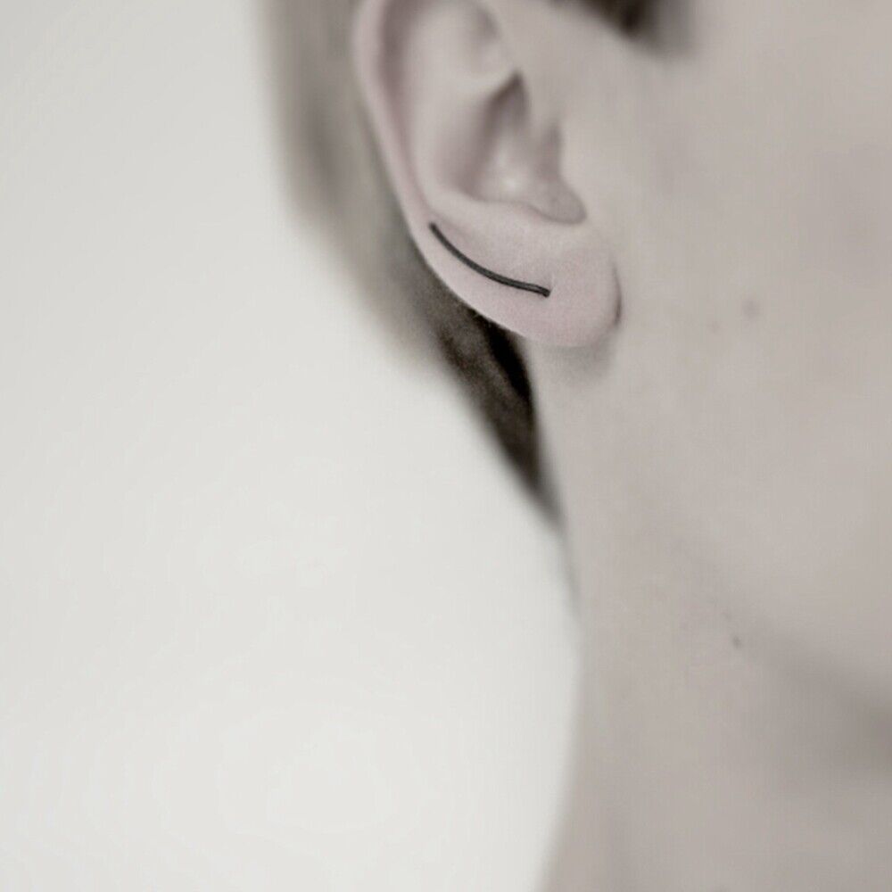 Minimalist Party Club Women Copper Line Simple U Earrings Geometry Ear Stud