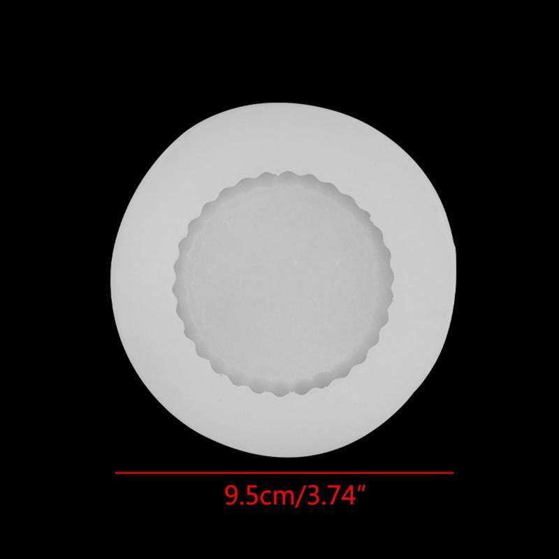 Egg Tart Skin Shape Silicone Mold DIY Birthday Cupcake Topper Fondant Cake Decor