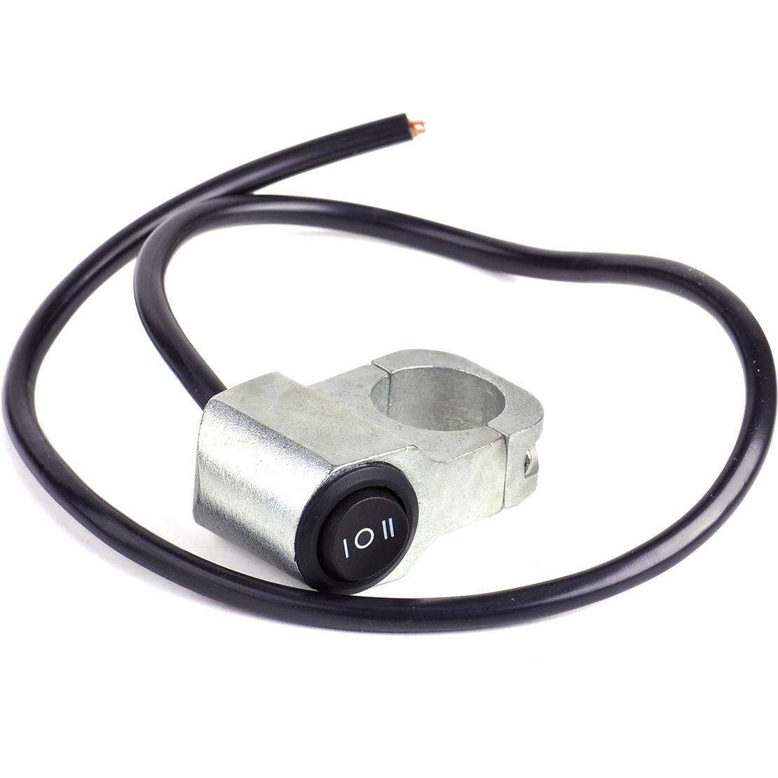 Motorcycle Handlebar Grip Headlight Spot Fog Light Indicator On Off Switch Li