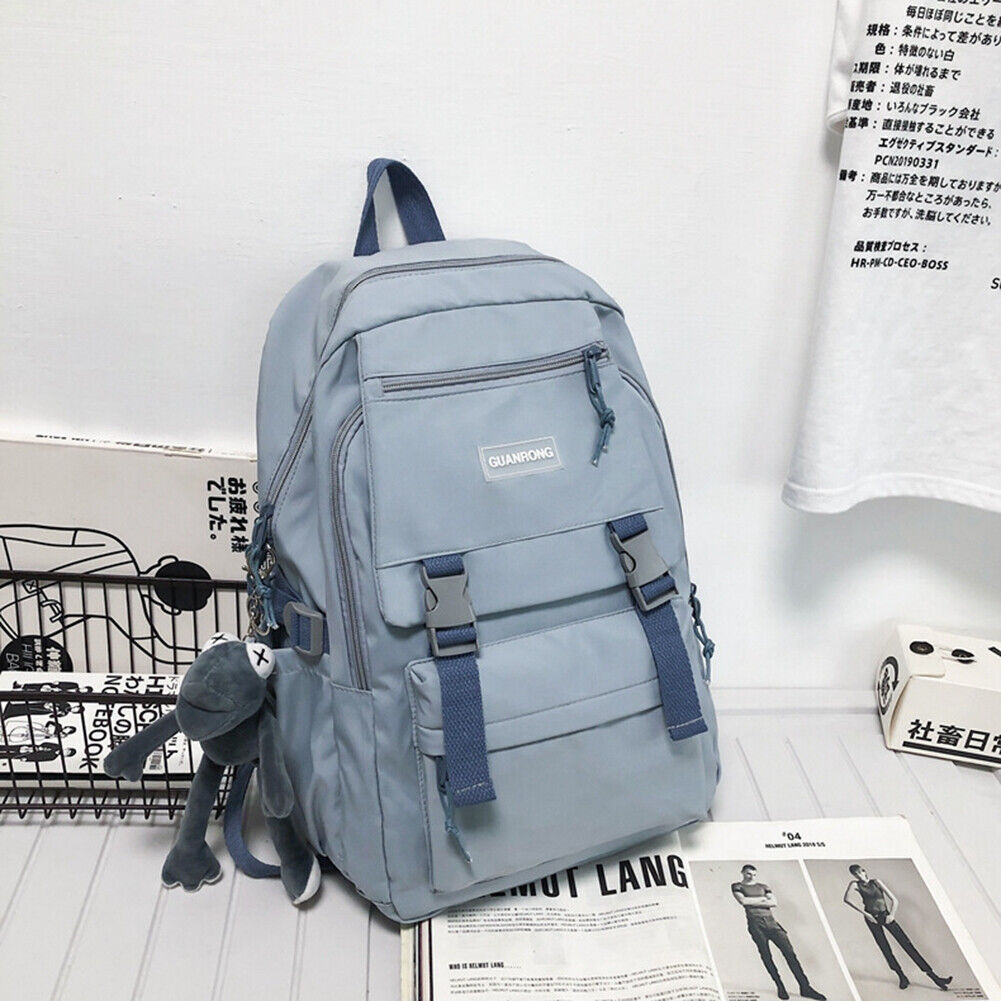 Fashion Backpack Waterproof Schoolbag Travel Laptop Book Mochila (Blue)