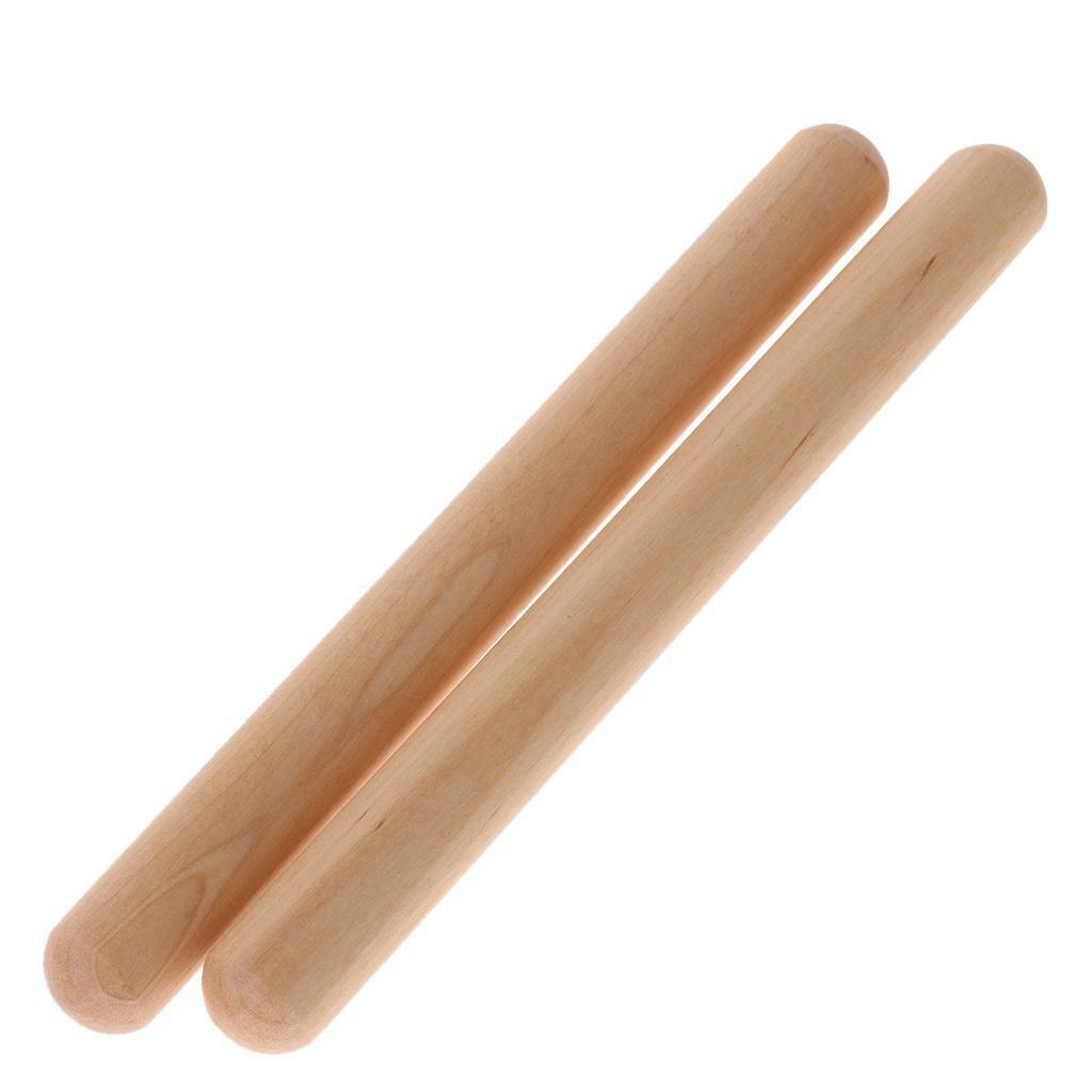 2 Pieces Wooden Percussion Beat Wooden  Children  Play