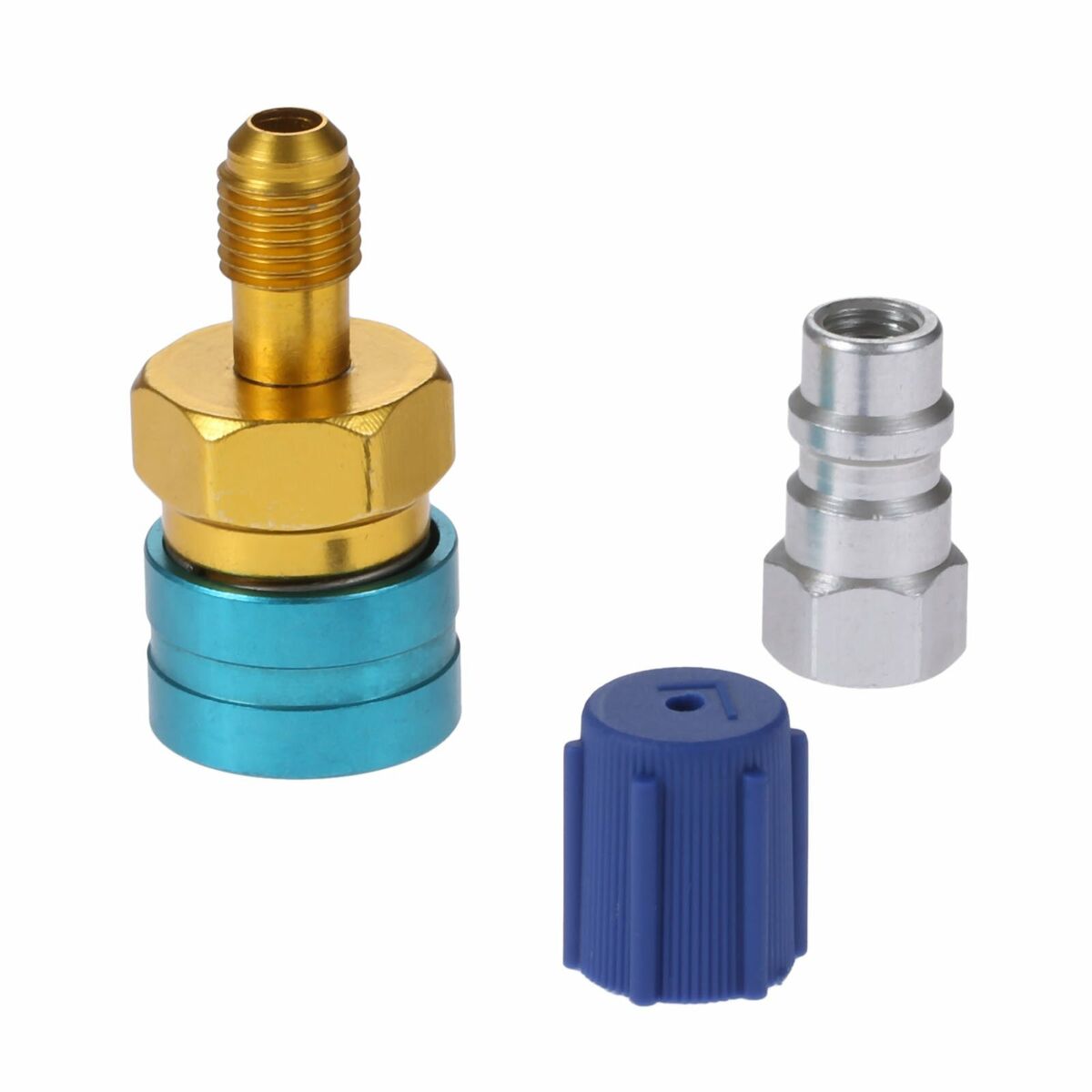 HQ R1234yf Quick Coupler/R12 to R134a Adapter/Low Side R-134a Service Port Cap