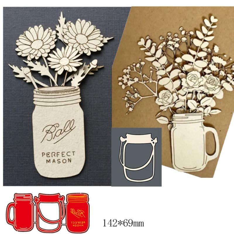 Bottles Metal Cutting Dies Stencil DIY Scrapbooking Album Paper Card Template