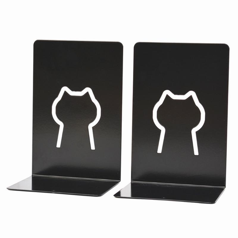 2 pcs Decorative Metal Book Stands for Home Office File Organizer for Student